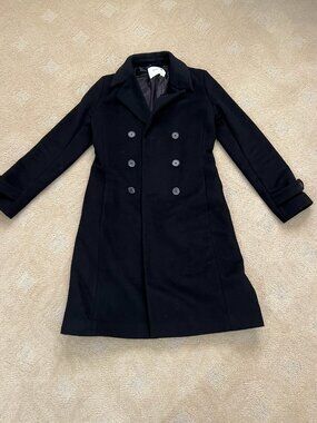 Aritzia Babaton Wool Coat - Black - XS